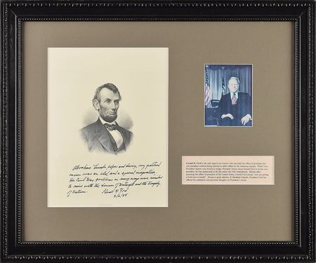 Lot #67 Gerald Ford Statement - Image 1
