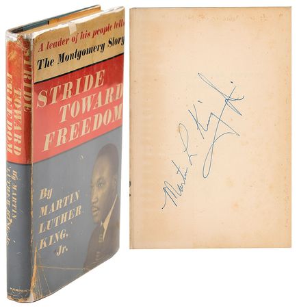 Lot #146 Martin Luther King, Jr: Signed first edition of Stride Toward Freedom?Dr. King's first book - Image 1