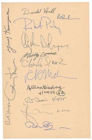 Lot #612 Male Poets Anthology Book - Image 2