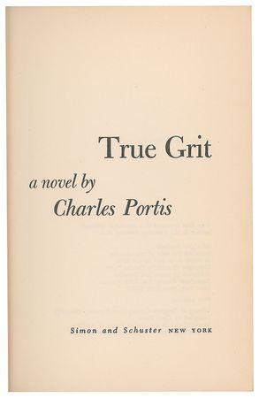 Lot #617 Charles Portis Book - Image 1