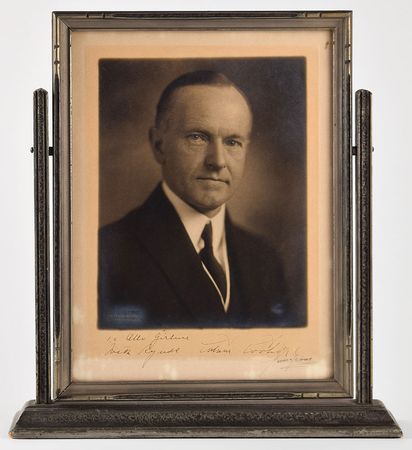 Lot #87 Calvin Coolidge Signed Photograph - Image 1
