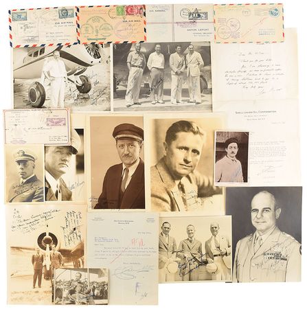 Lot #381 Aviation: Topnotch aviation archive with Bleriot, Doolittle, and a 12-year-old Lindbergh - Image 4