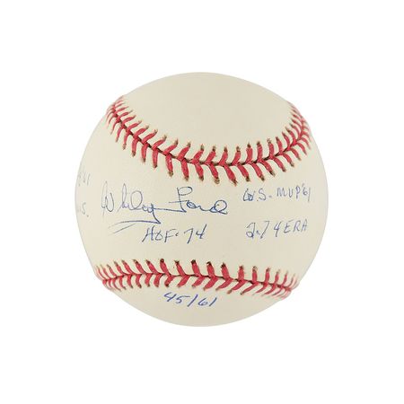 Lot #901 Whitey Ford Baseball - Image 1
