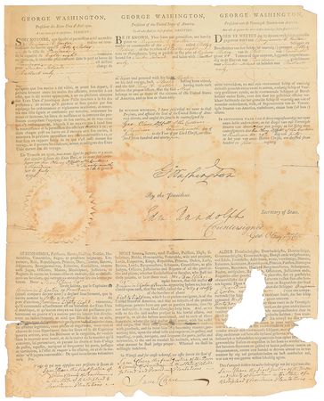 Lot #2 George Washington: Desirable 1795