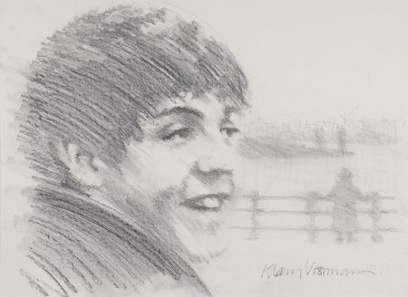 Lot #652 Beatles: Klaus Voormann Sketch - Image 1