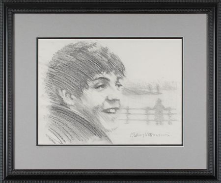 Lot #652 Beatles: Klaus Voormann Sketch - Image 2