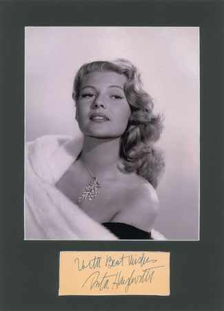 Lot #807 Rita Hayworth Signature - Image 1