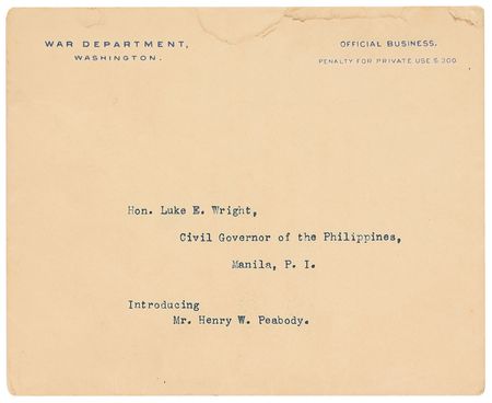 Lot #127 William H. Taft Typed Letter Signed - Image 2