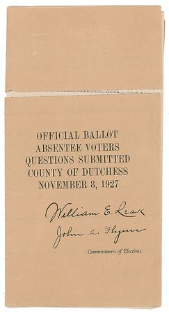 Lot #51 Franklin D. Roosevelt: FDR's absentee ballots sent from Warm Springs in 1927, a year before his election as New York governor - Image 5