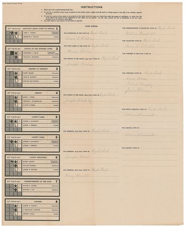 Lot #51 Franklin D. Roosevelt: FDR's absentee ballots sent from Warm Springs in 1927, a year before his election as New York governor - Image 6