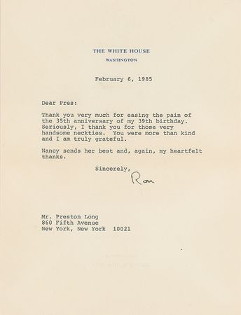 Lot #118 Ronald Reagan Typed Letter Signed - Image 1
