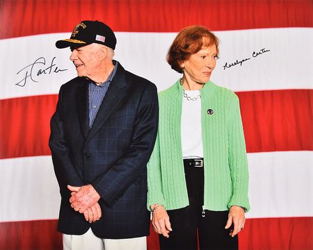 Lot #80 Jimmy and Rosalynn Carter Signed Photograph - Image 1