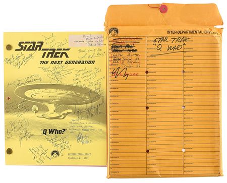 Lot #862 Star Trek: Multi-signed final draft from the set of Star Trek: The Next Generation - Image 1