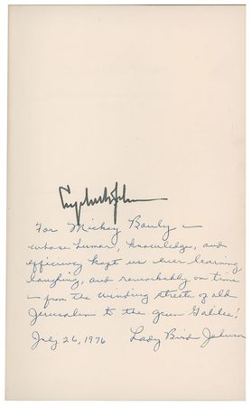 Lot #105 Lyndon and Lady Bird Johnson Book - Image 2