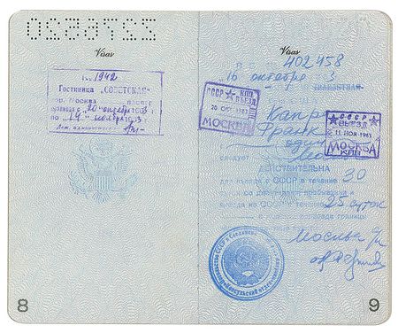 Lot #720 Frank Capra Passport - Image 2