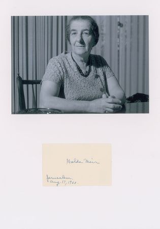 Lot #199 David Ben-Gurion and Golda Meir Signatures - Image 2