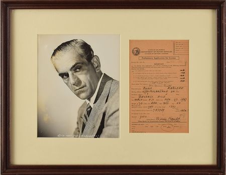 Lot #733 Boris Karloff Signed Document - Image 1