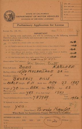 Lot #733 Boris Karloff Signed Document - Image 2