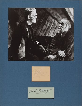 Lot #722 Frankenstein: Boris Karloff and O. P. Heggie Signatures - Image 1
