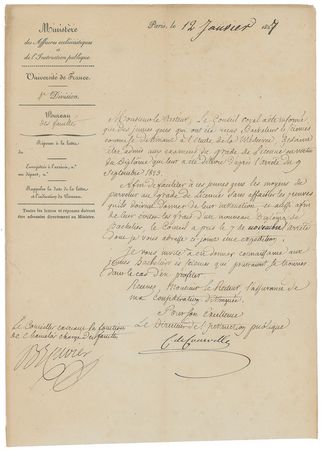 Lot #343 Georges Cuvier - Image 1