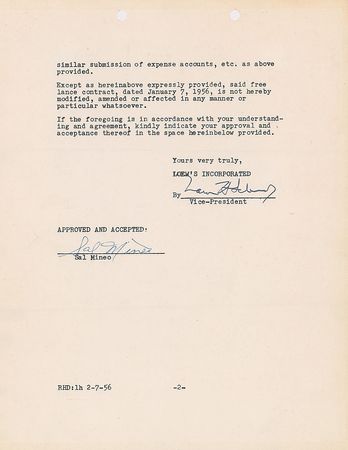Lot #837 Sal Mineo - Image 1