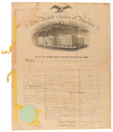 Lot #293 Jacob Thompson Signed Document - Image 1