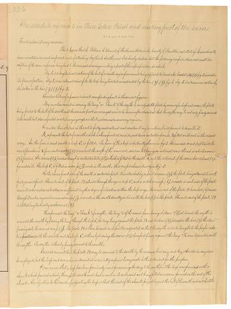 Lot #293 Jacob Thompson Signed Document - Image 3