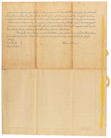 Lot #293 Jacob Thompson Signed Document - Image 4
