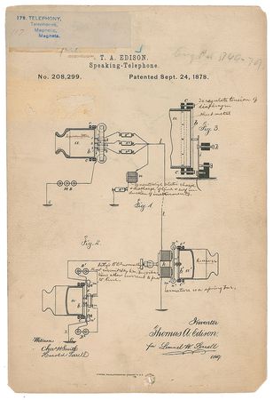 Lot #346 Thomas Edison Patent - Image 1