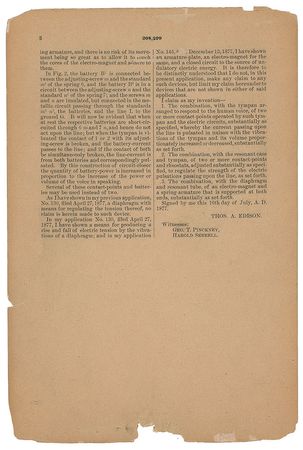 Lot #346 Thomas Edison Patent - Image 3