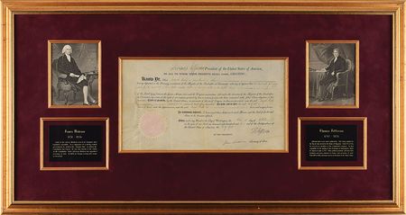 Lot #5 Thomas Jefferson and James Madison Signed