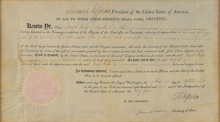 Lot #5 Thomas Jefferson and James Madison Signed Document - Image 2