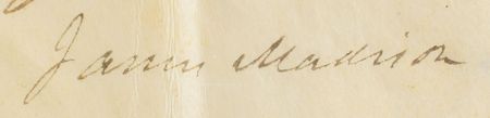 Lot #7 James Madison Signed Document - Image 3