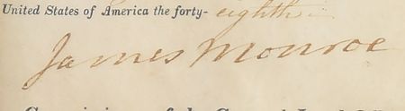 Lot #9 James Monroe Signed Document - Image 3