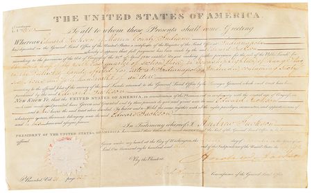 Lot #11 Andrew Jackson Signed Document