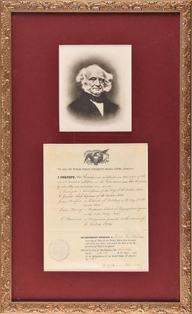 Lot #13 Martin Van Buren Signed Document