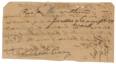 Lot #14 William Henry Harrison Signed Document - Image 2