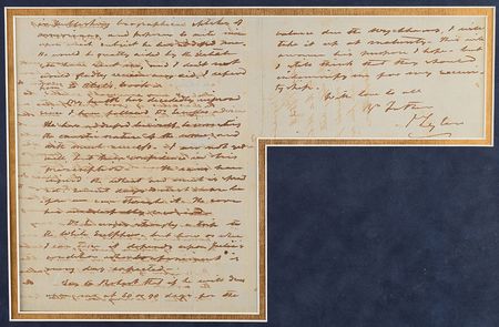 Lot #15 John Tyler Handwritten Letter Signed - Image 2