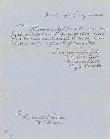Lot #21 Franklin Pierce Handwritten Letter Signed