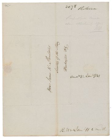 Lot #23 James Buchanan Handwritten Letter Signed - Image 2