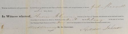 Lot #34 Andrew Johnson Signed Document - Image 4