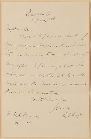 Lot #38 Rutherford B. Hayes Handwritten Letter Signed - Image 2