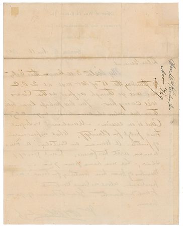 Lot #44 William McKinley: Counsellor McKinley lashes out in 1869: 