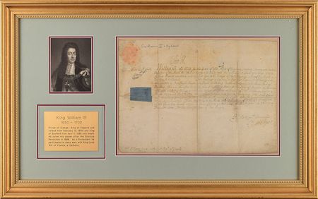 Lot #171 King William III Signed Document - Image 1