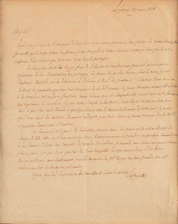 Lot #250 Marquis de Lafayette Handwritten Letter Signed - Image 2