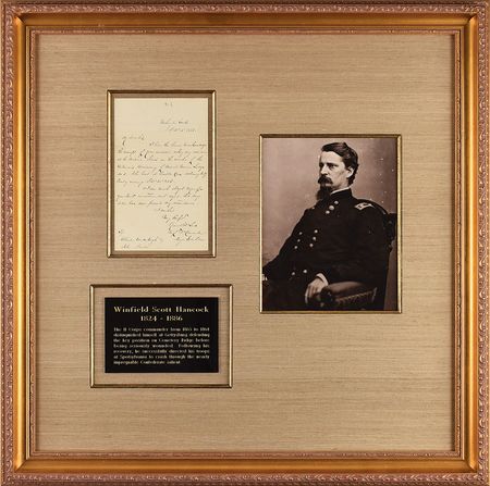Lot #261 Winfield Scott Hancock Handwritten Letter Signed - Image 1