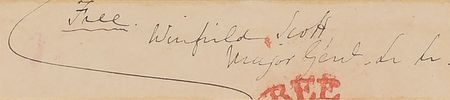 Lot #290 Winfield Scott Signature - Image 2