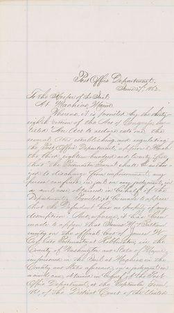 Lot #271 Montgomery Blair - Image 2