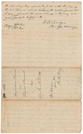 Lot #240 Roger B. Taney Signed Document - Image 2