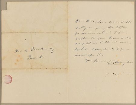 Lot #138 Stephen A. Douglas Handwritten Letter Signed - Image 2